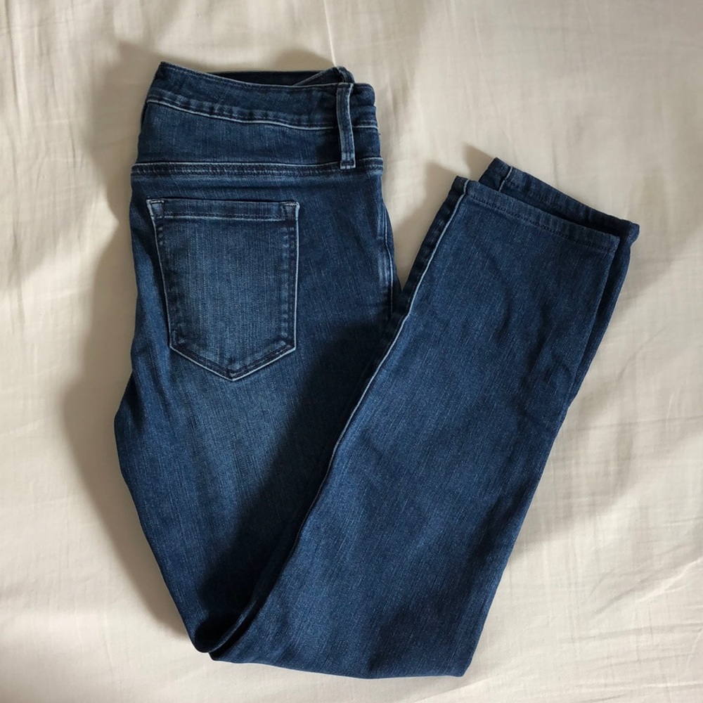 Athleta Sculptek Skinny Dark Wash Jeans 0